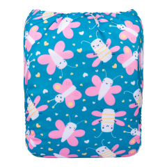 ALVABABY One Size Print Pocket Cloth Diaper-(H436A)