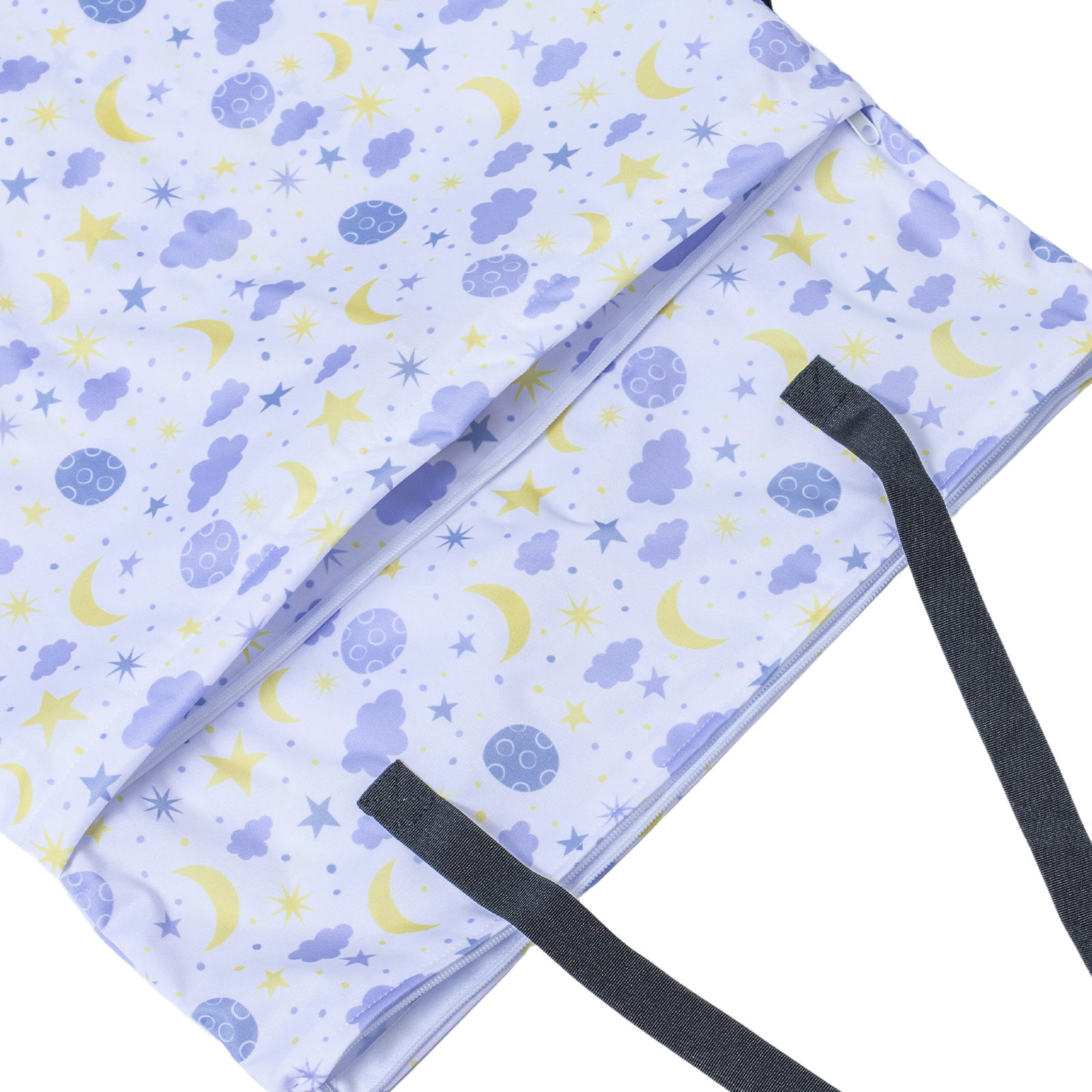 ALVABABY Large Wet Dry Bag, Waterproof Hanging Cloth Bag (Moon & Stars, HL-H190)