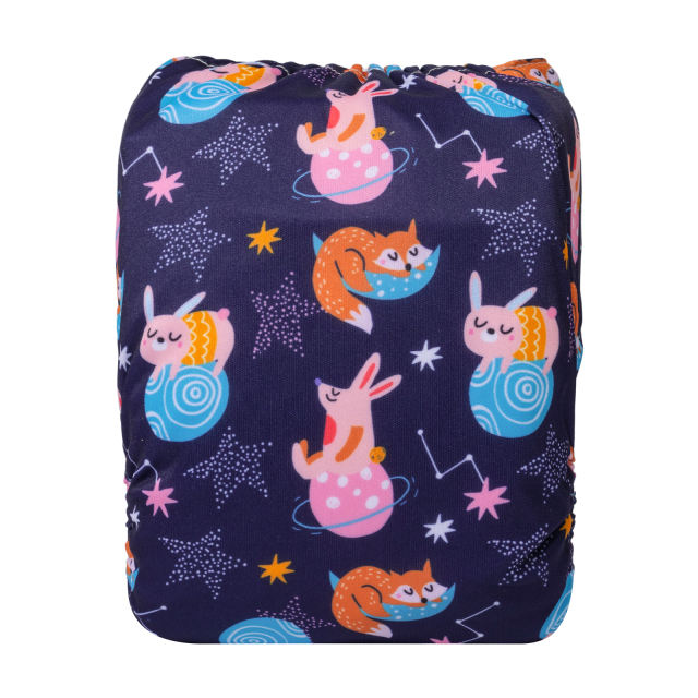 ALVABABY One Size Positioning Printed Cloth Diaper-(YDP206A)