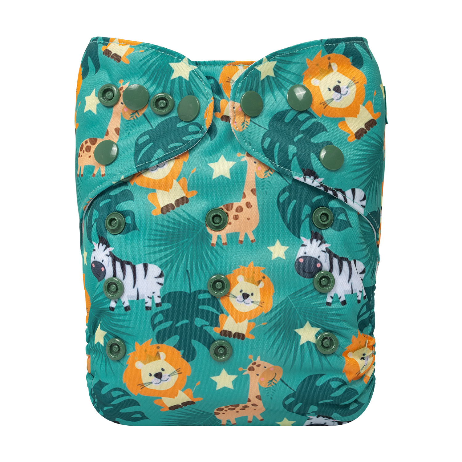 ALVABABY AWJ Lining Cloth Diaper with Tummy Panel for Babies -Lion(WJT-YDP195A)