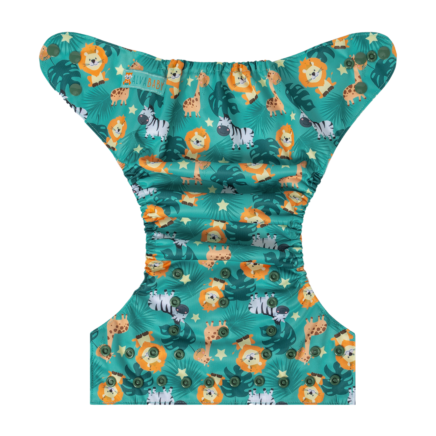 ALVABABY AWJ Lining Cloth Diaper with Tummy Panel for Babies -Lion(WJT-YDP195A)