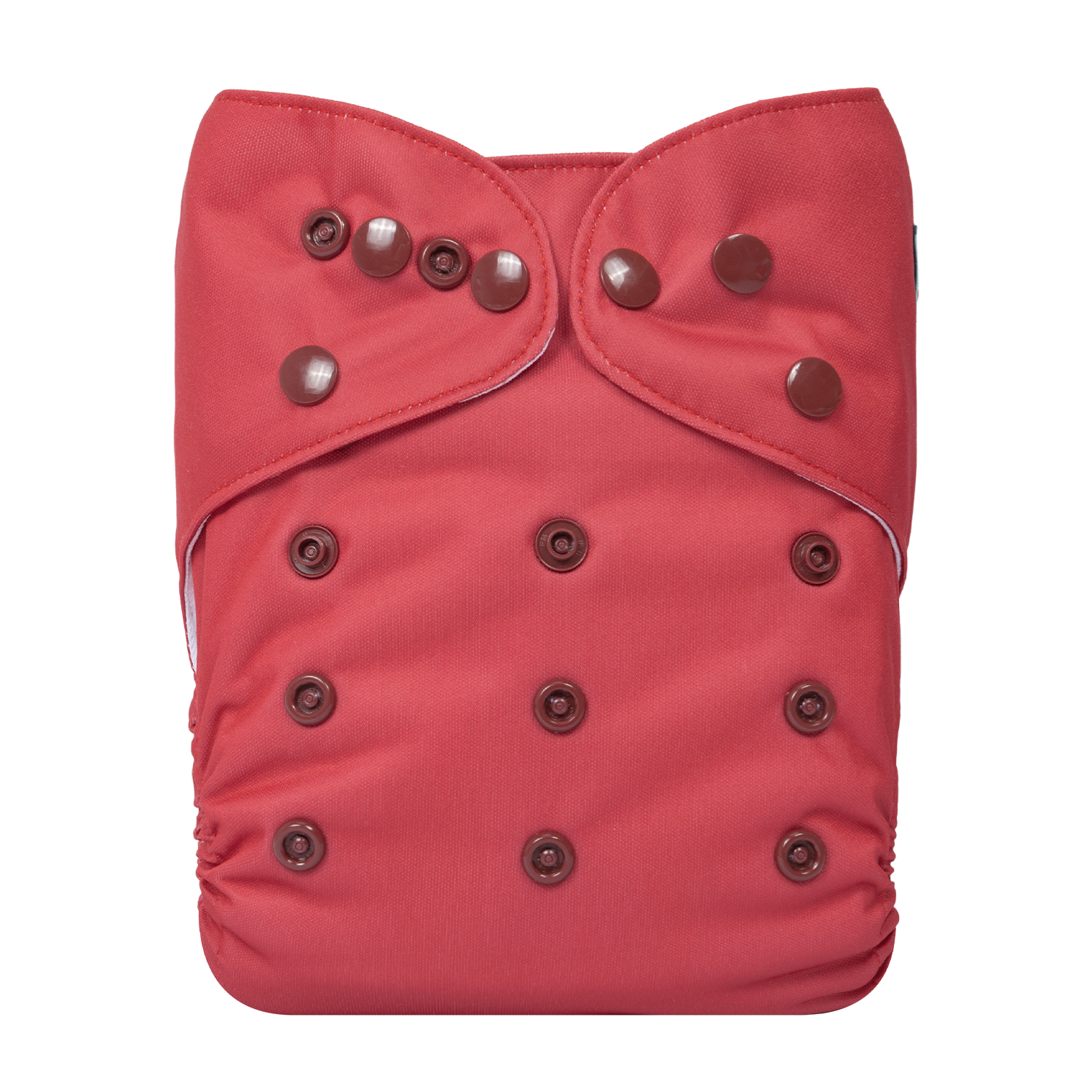 ALVABABY AWJ Lining Cloth Diaper with Tummy Panel for Babies -Red(WJT-B36A)