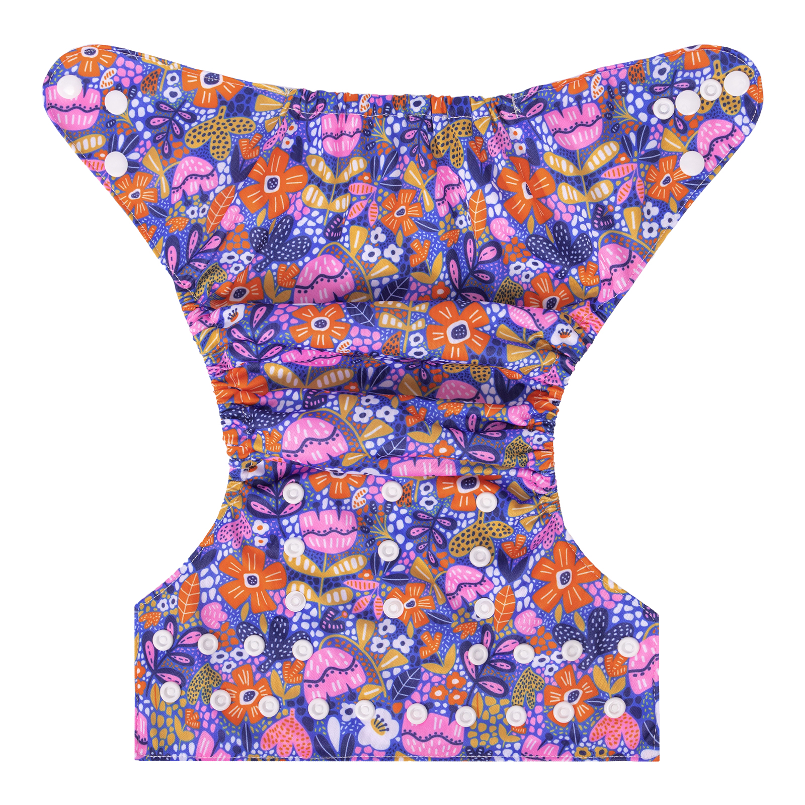 ALVABABY Print Cloth Diaper - One Size Adjustable Washable & Reusable Diaper for Babies and Toddlers (Flowers, H440A)