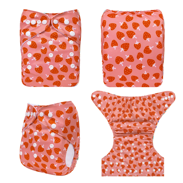 ALVABABY One Size Print Pocket Cloth Diaper-(H441A)