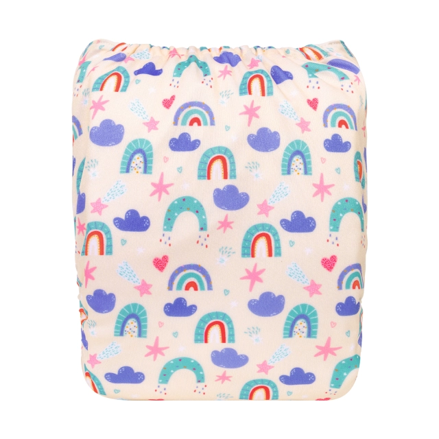 ALVABABY One Size Positioning Printed Cloth Diaper-(YDP200A)