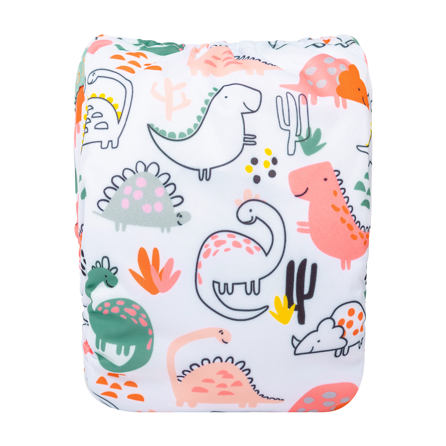 ALVABABY AWJ Lining Cloth Diaper with Tummy Panel for Babies -Dinosaur(WJT-YDP129A)