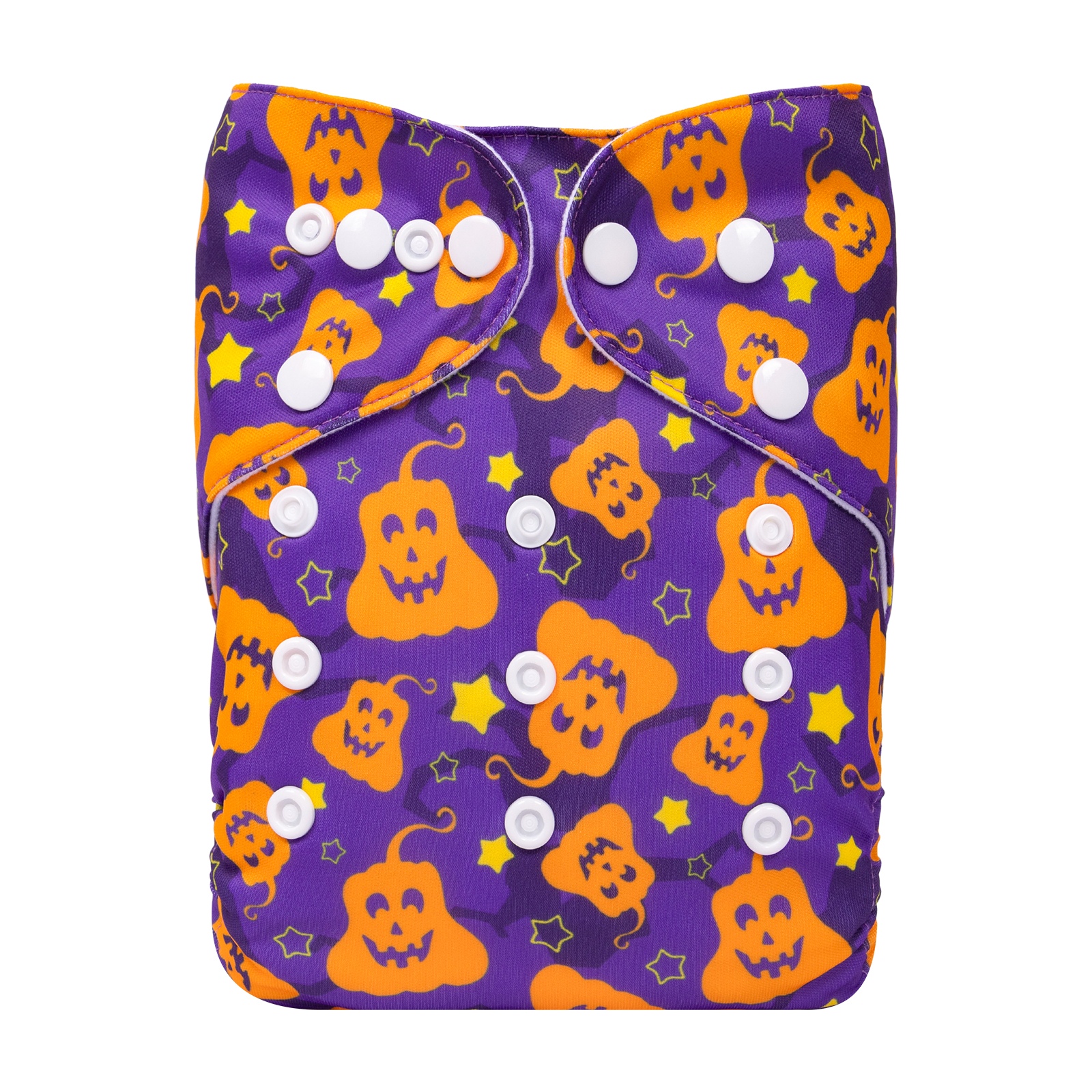 Halloween Cloth Diaper One Size Adjustable Reusable Diapers for Babies -Pumpkin(Q81A)