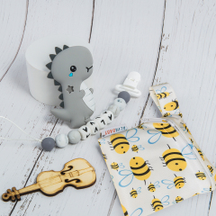 (Facebook live) Silicone Pacifier Clip, Baby Shower Gift