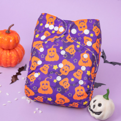 ALVABABY Halloween One Size  Printed Cloth Diaper -(Q81A)