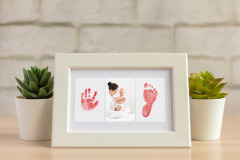 (2 colors) Newborn Handprint and Footprint Ink Pad Kit