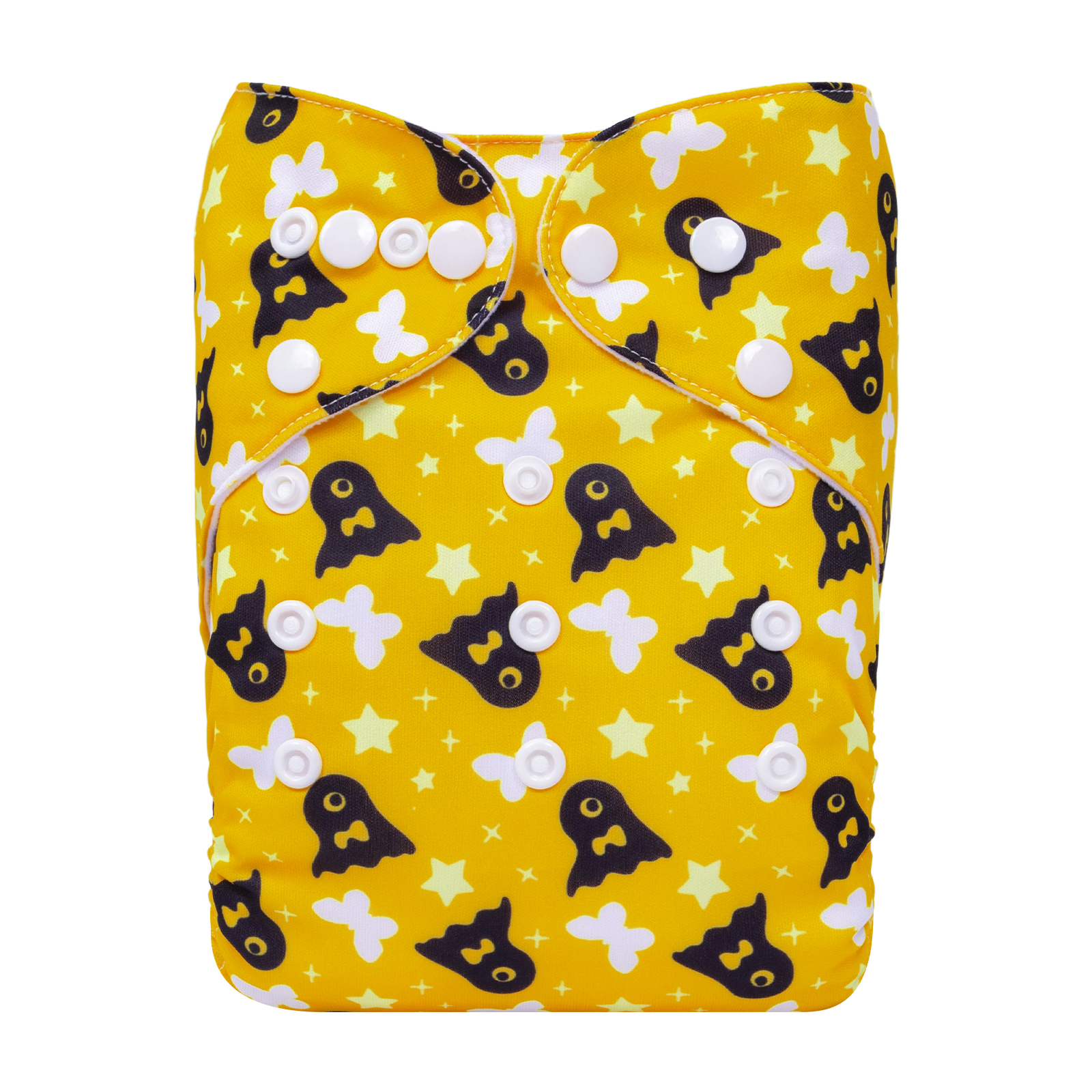 Halloween Cloth Diaper One Size Adjustable Reusable Diapers for Babies-Yellow(Q80A)