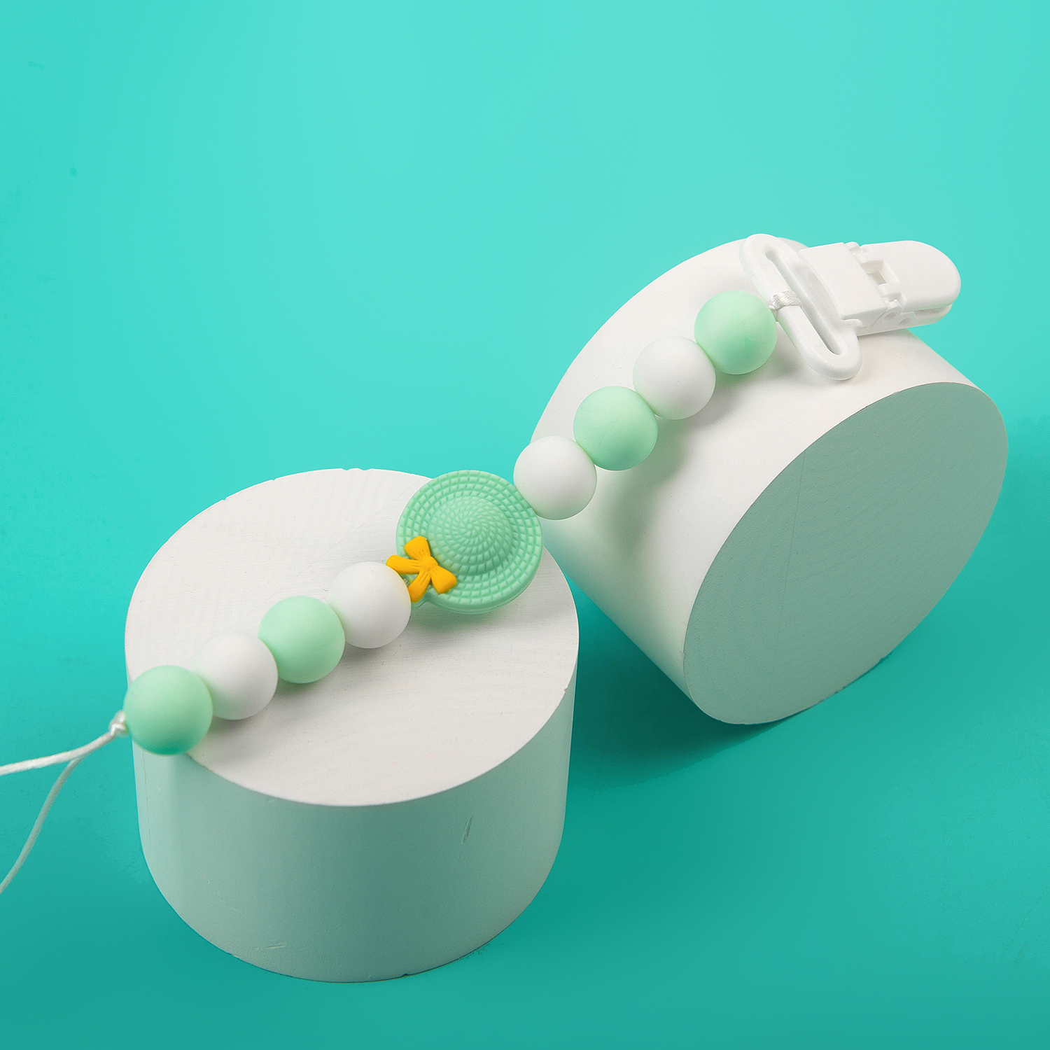 (Facebook live) Silicone Pacifier Clip, Baby Shower Gift