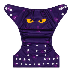 ALVABABY Halloween One Size Positioning Printed Cloth Diaper -(QD81A)