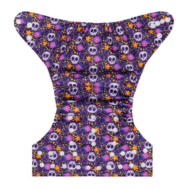 ALVABABY Halloween One Size Positioning Printed Cloth Diaper -(QD82A)