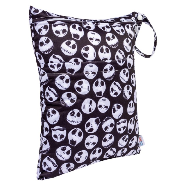 ALVABABY Halloween Wet Bag with Two Zippered Pockets Skull(L-YA132)