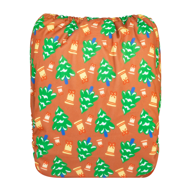 ALVABABY Christmas One Size  Printed Cloth Diaper -(Q85A)