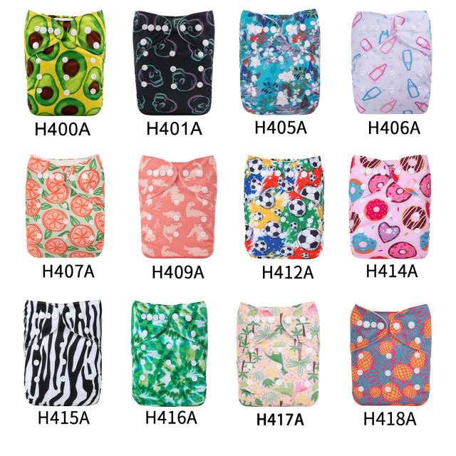 (Multi-packs) 50PCS One Size Regular Print Diapers