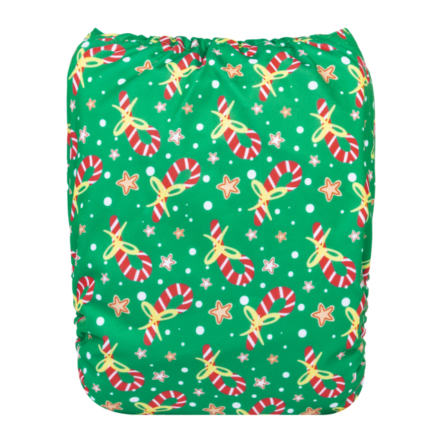 ALVABABY Christmas One Size  Printed Cloth Diaper -(Q86A)