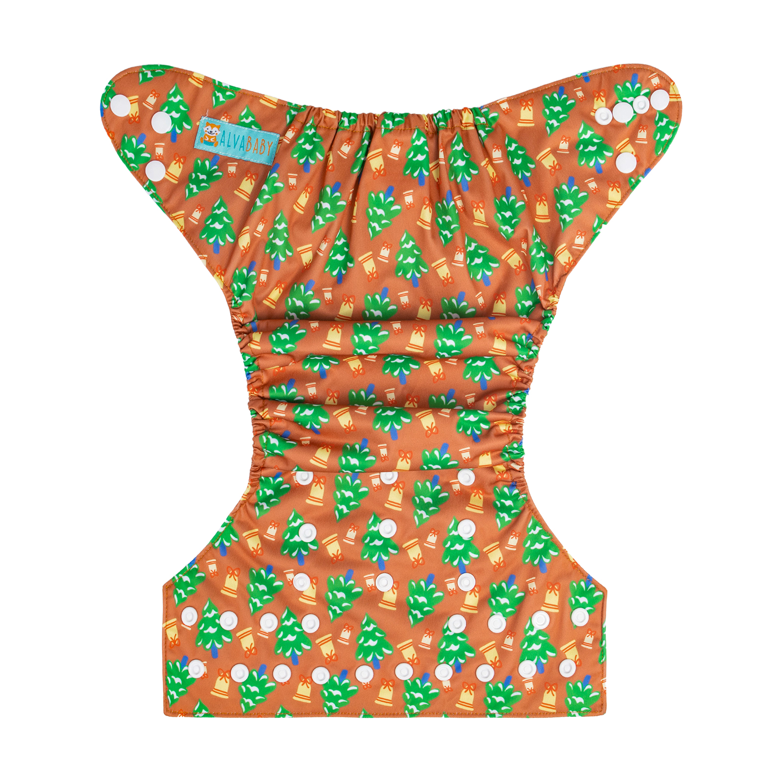 Christmas Cloth Diaper One Size Adjustable Reusable Diapers for Babies-Tree(Q85A)