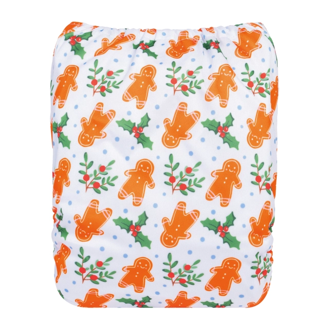 ALVABABY Christmas One Size  Printed Cloth Diaper -(Q84A)