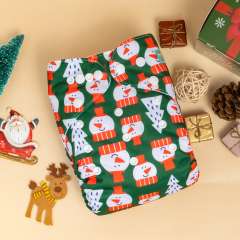 ALVABABY Christmas One Size  Printed Cloth Diaper -(Q88A)
