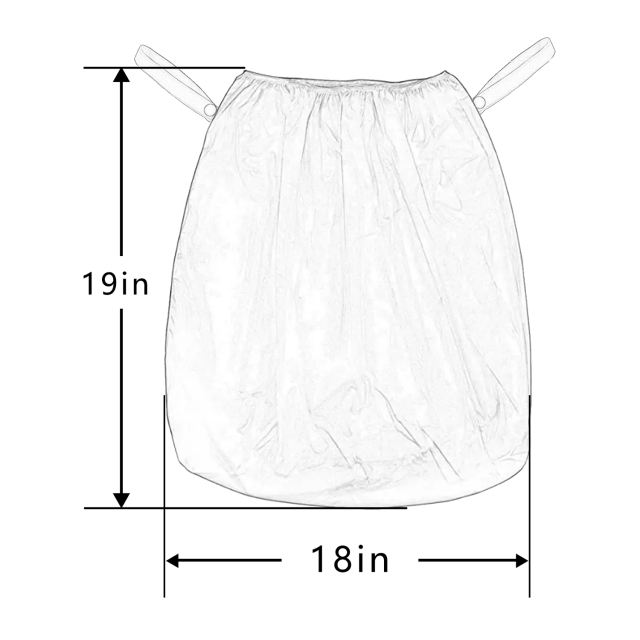 ALVABABY 2PCS Small Reusable Pail Liner for Cloth Diaper Rubbish Bag Laundry (2PL01)