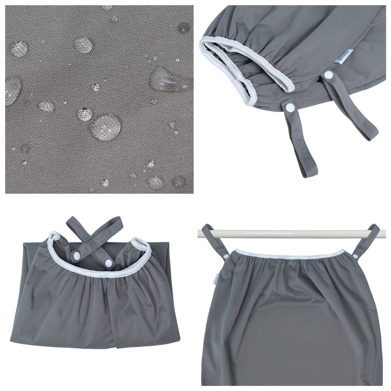 ALVABABY 2PCS Small Reusable Diaper Pail Liner for Cloth Diaper Rubbish Bag Laundry (LLS-B2938A)