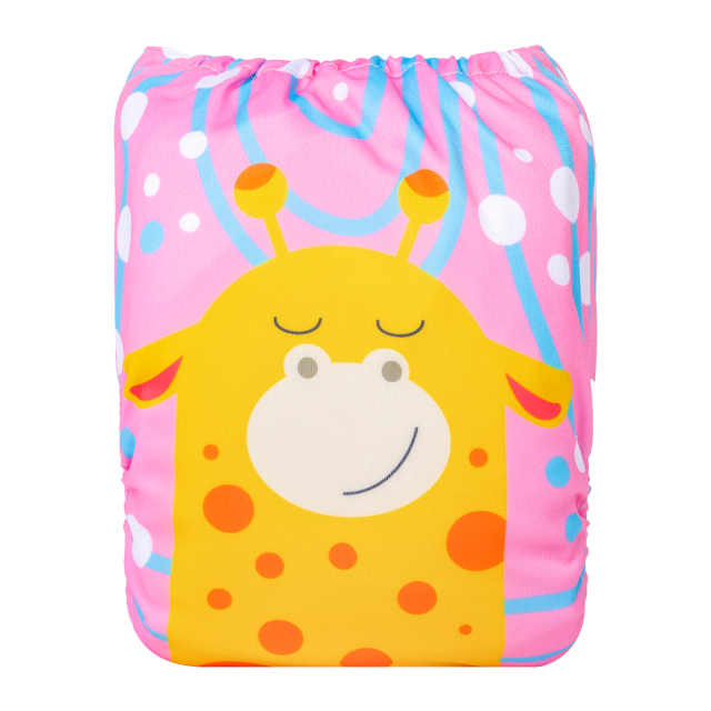 ALVABABY One Size Positioning Printed Cloth Diaper-(YDP209A)