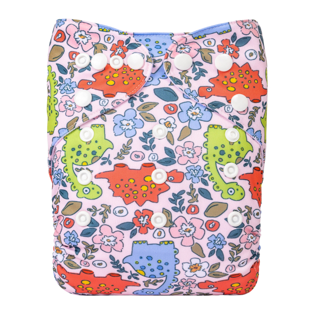 ALVABABY One Size Print Pocket Cloth Diaper-(H444A)