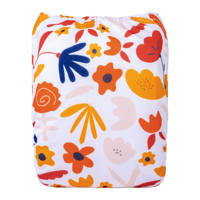 ALVABABY One Size Positioning Printed Cloth Diaper-(YDP210A)