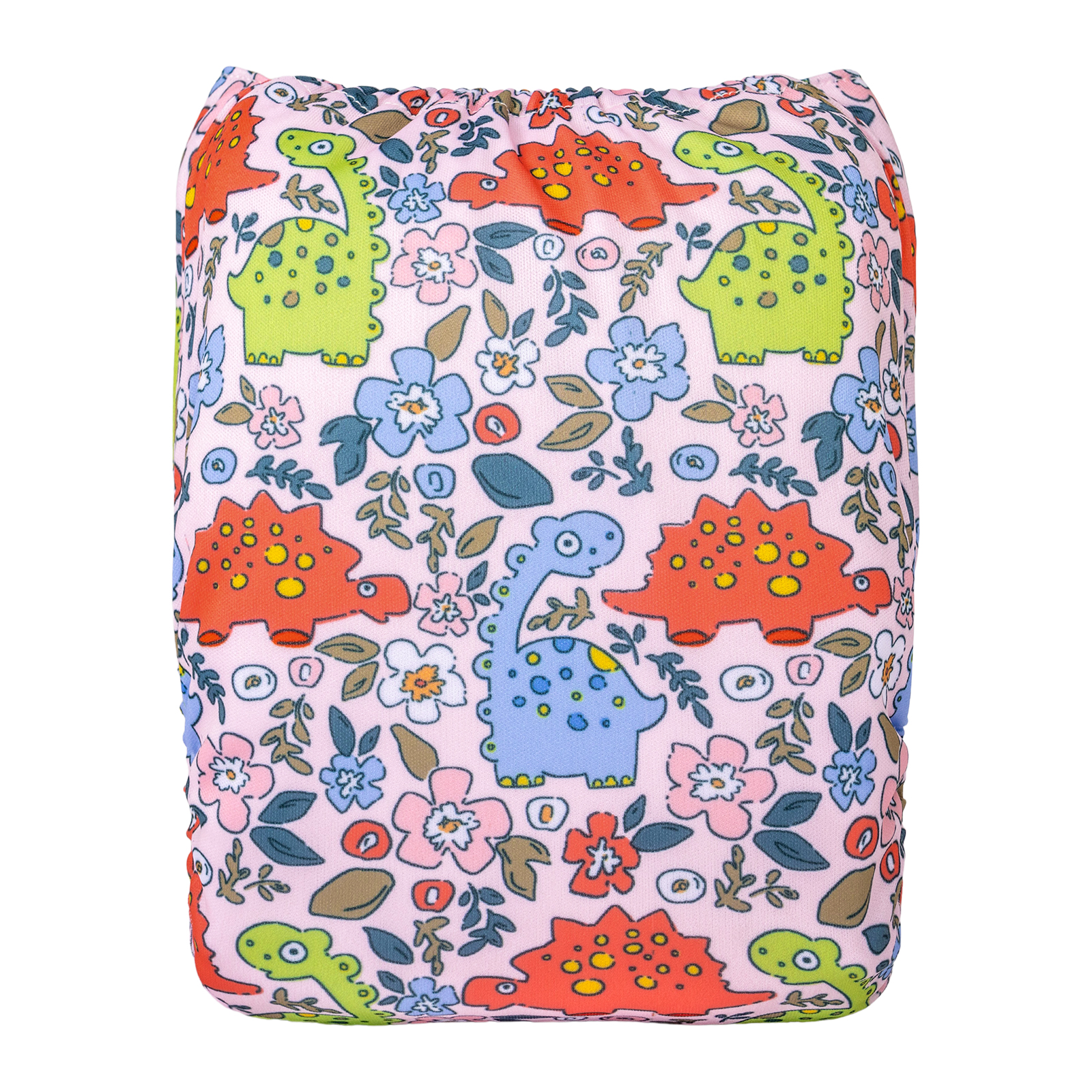 ALVABABY Print Cloth Diaper - One Size Adjustable Washable & Reusable Diaper for Babies and Toddlers (Dinosaur, H444A)