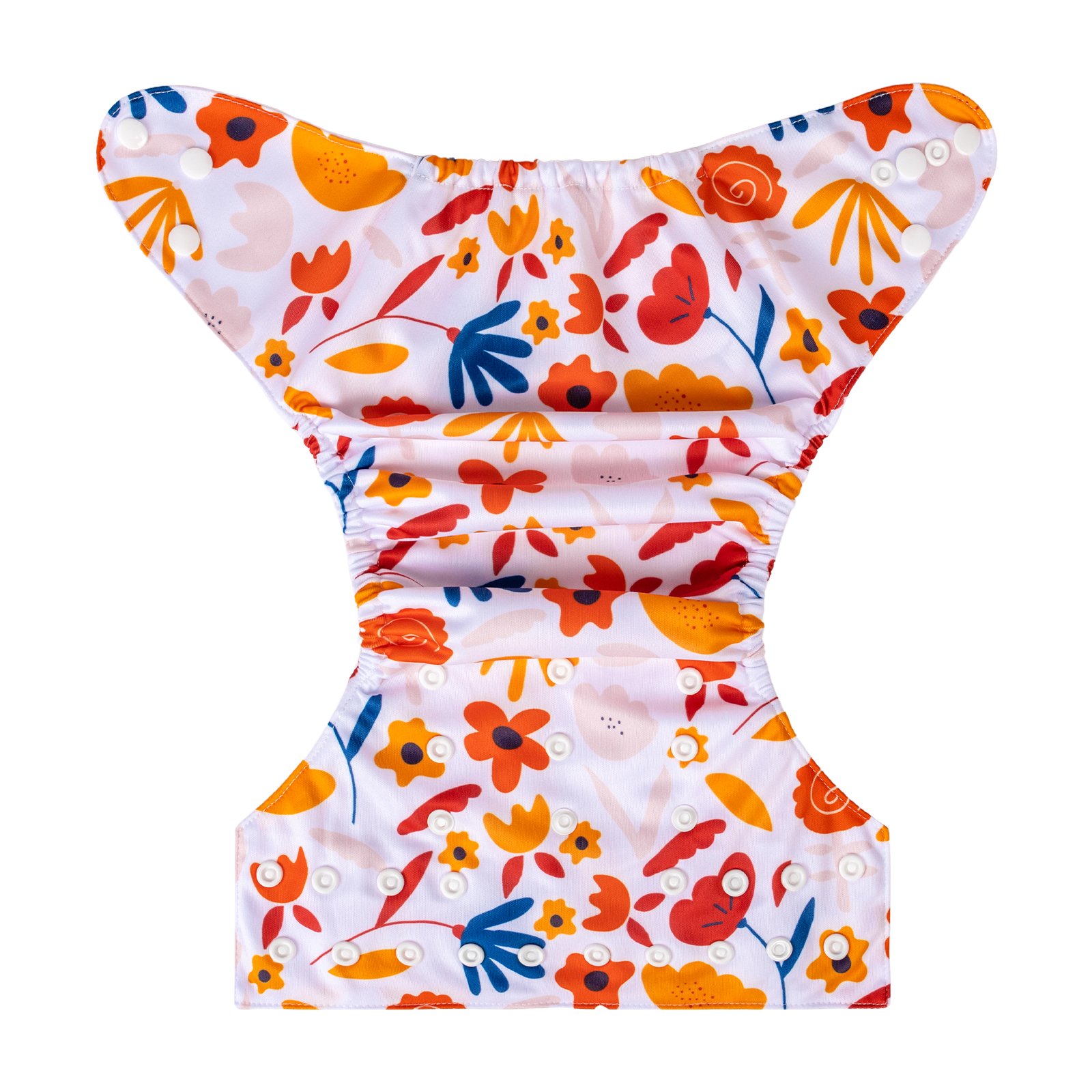 ALVABABY Positioning Cloth Diaper - One Size Adjustable Washable & Reusable Diaper for Babies and Toddlers (Flowers, YDP210A)