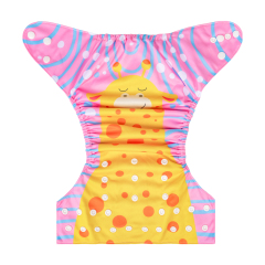 ALVABABY One Size Positioning Printed Cloth Diaper-(YDP209A)