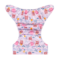 ALVABABY One Size Positioning Printed Cloth Diaper-(YDP208A)