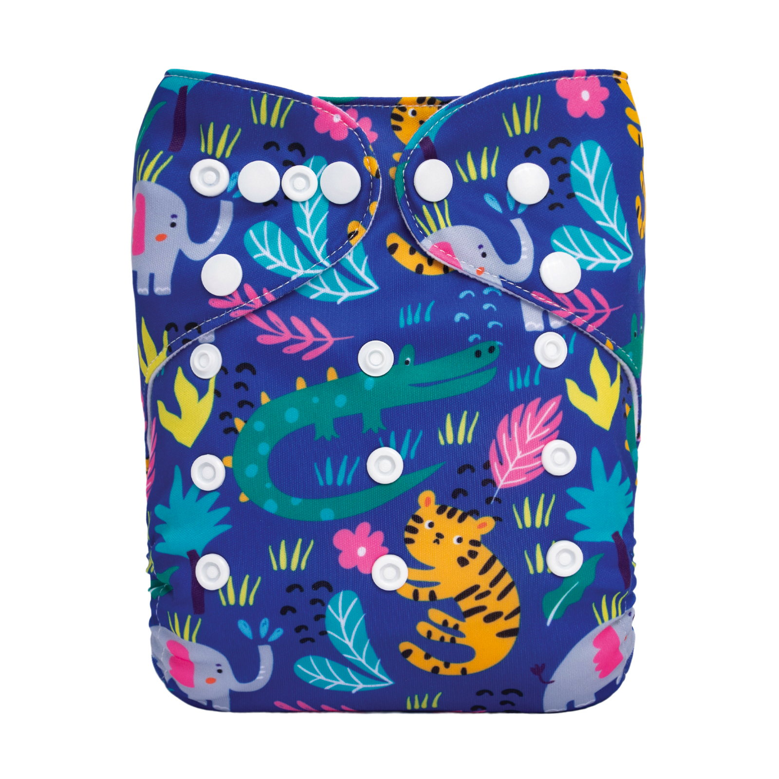 ALVABABY Positioning Cloth Diaper - One Size Adjustable Washable & Reusable Diaper for Babies and Toddlers  (Animals, YDP212A)