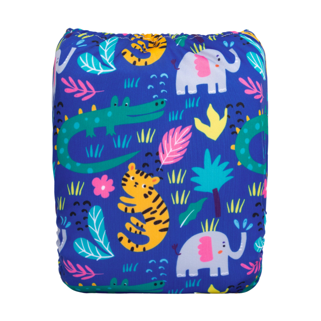 ALVABABY One Size Positioning Printed Cloth Diaper-Animals(YDP212A)