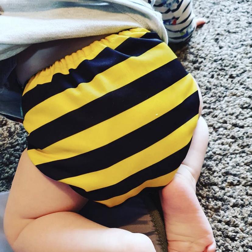 ALVABABY Print Cloth Diaper - One Size Adjustable Washable & Reusable Diaper for Babies and Toddlers (N01A)