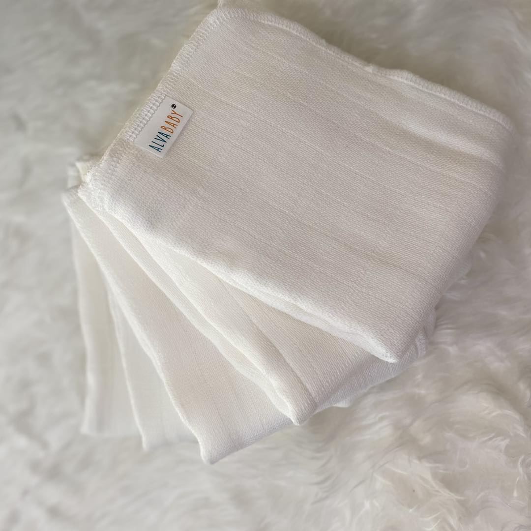 ALVABABY Prefold inserts 4PCS