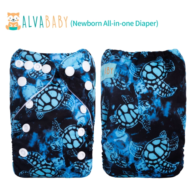 (Facebook live) Newborn All-In-One Diaper with pocket sewn-in one 4-layer bamboo insert