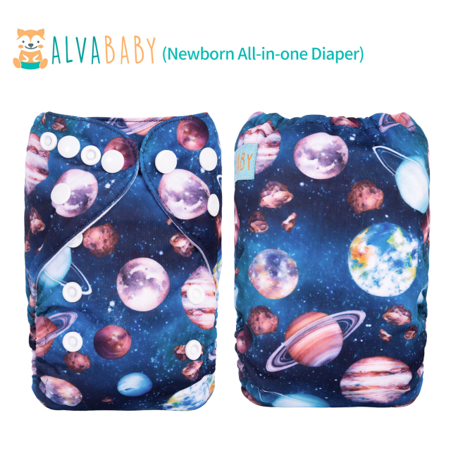 (Facebook live) Newborn All-In-One Diaper with pocket sewn-in one 4-layer bamboo insert