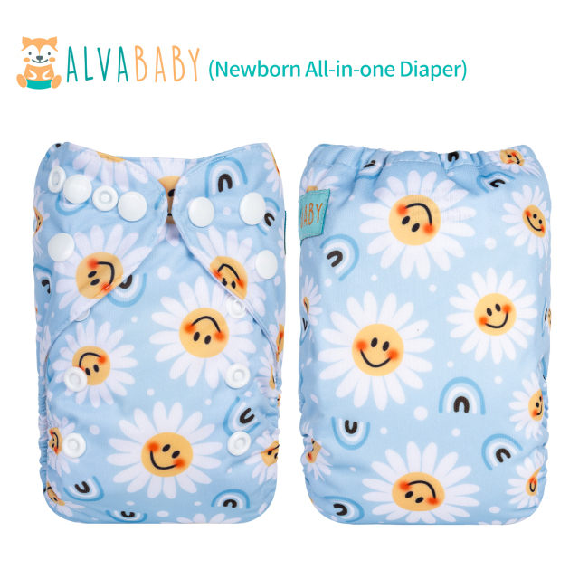 (Facebook live) Newborn All-In-One Diaper with pocket sewn-in one 4-layer bamboo insert