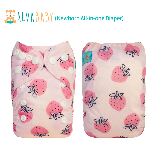 (Facebook live) Newborn All-In-One Diaper with pocket sewn-in one 4-layer bamboo insert