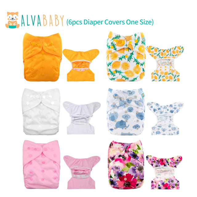 (Facebook live) Pack of 6PCS ALVABABY Diaer Covers One Size