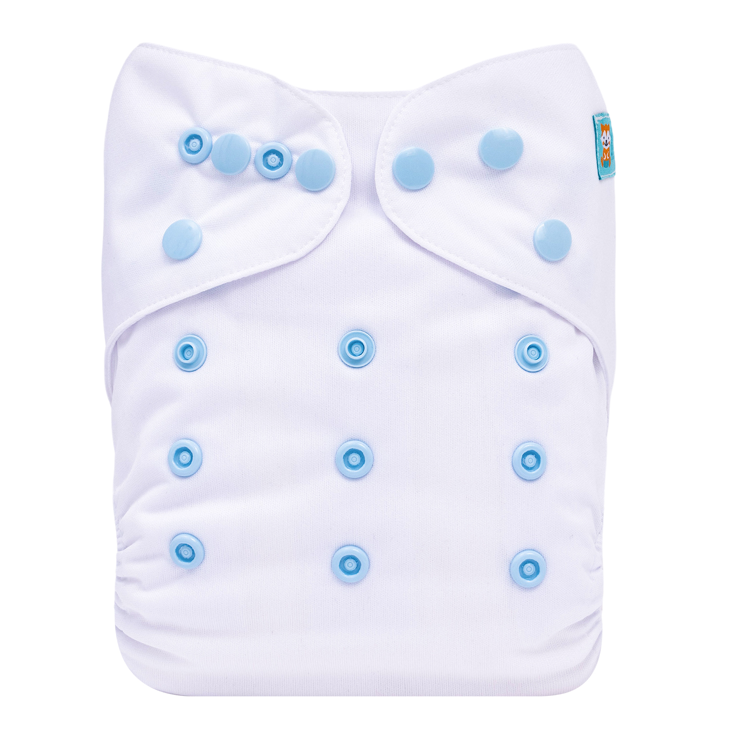 ALVABABY AWJ Lining Cloth Diaper with Tummy Panel for Babies -White(WJT-B09A)