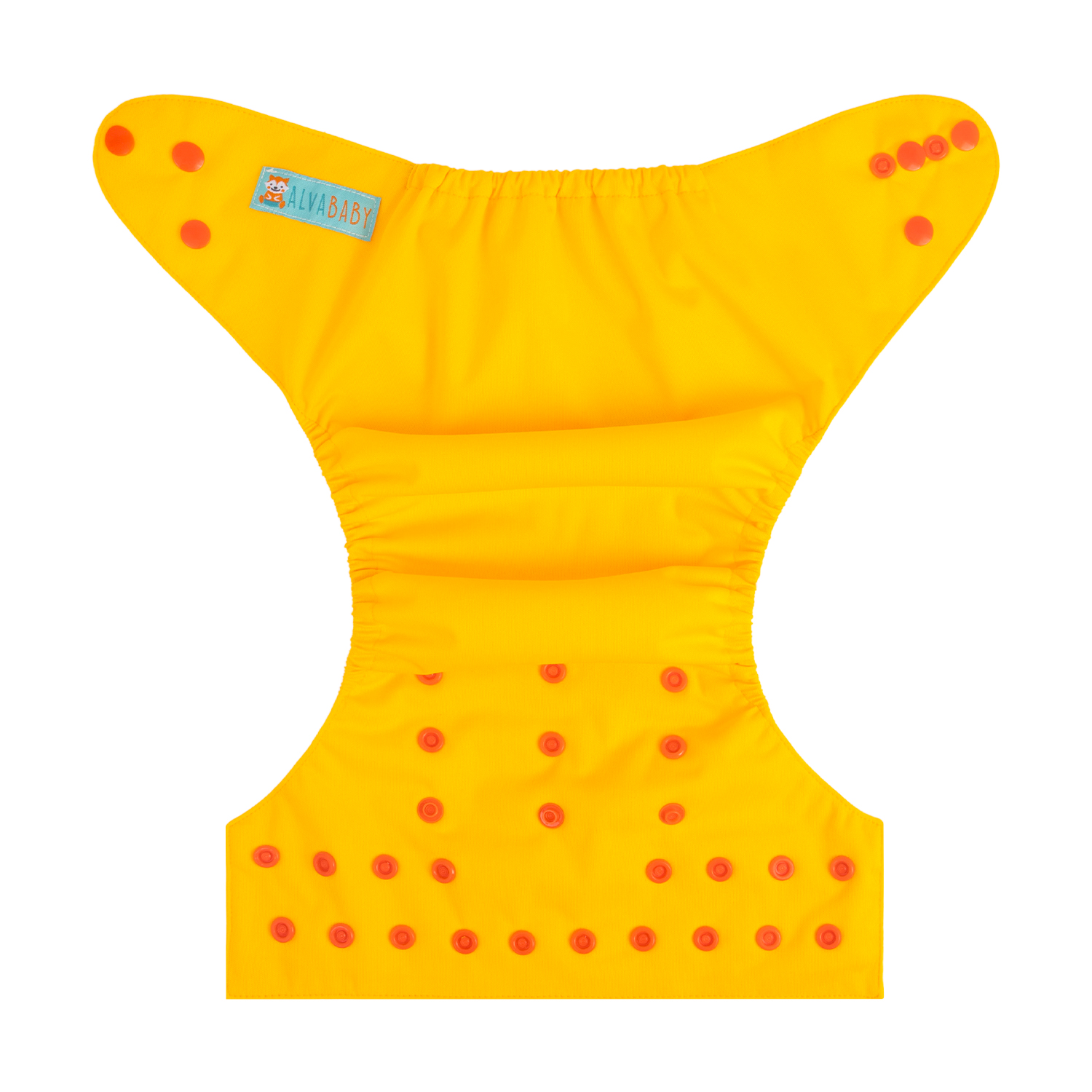 ALVABABY AWJ Lining Cloth Diaper with Tummy Panel for Babies -Yellow(WJT-B01A)