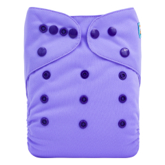 ALVABABY AWJ Lining Cloth Diaper with Tummy Panel for Babies -Purple(WJT-B14A)