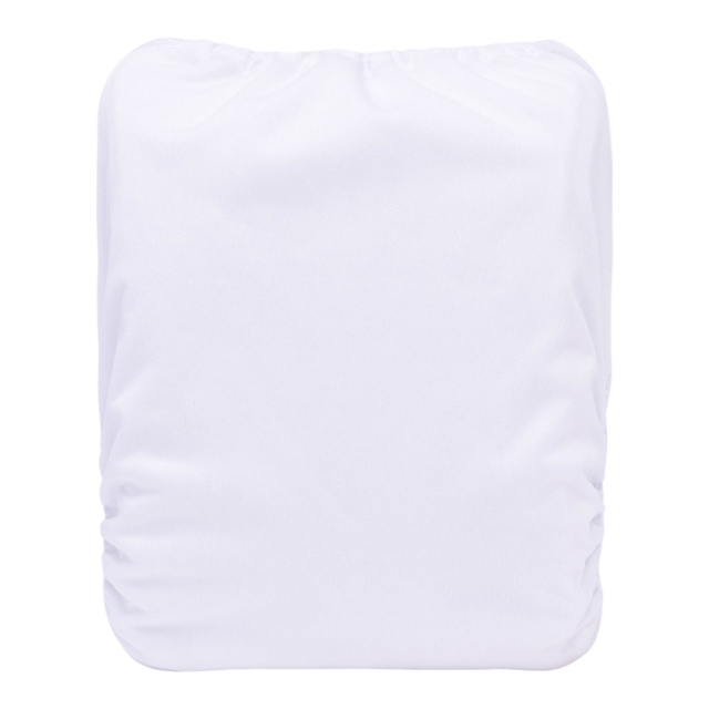 ALVABABY AWJ Lining Cloth Diaper with Tummy Panel for Babies -White(WJT-B09A)