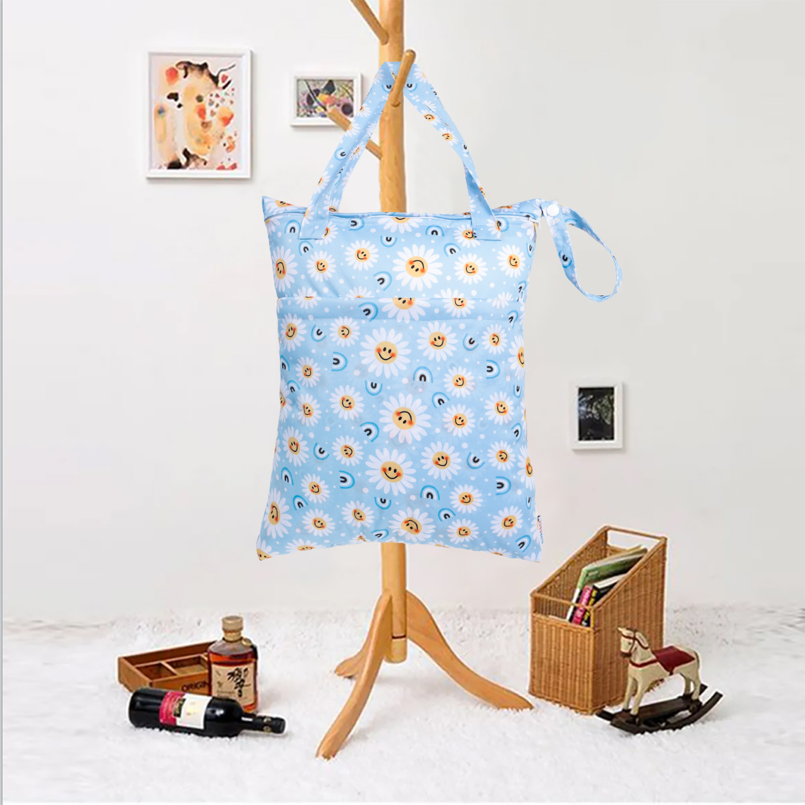 ALVABABY NEW Wet Dry Bag with extra Durable Handle/ Tote Diaper Bag(LT-H433A)