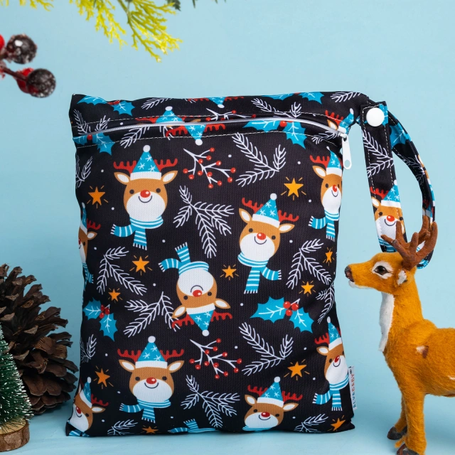 ALVABABY Wet Bag with Single Pocket Medium Size 20x25CM-(DLD-Q78A)