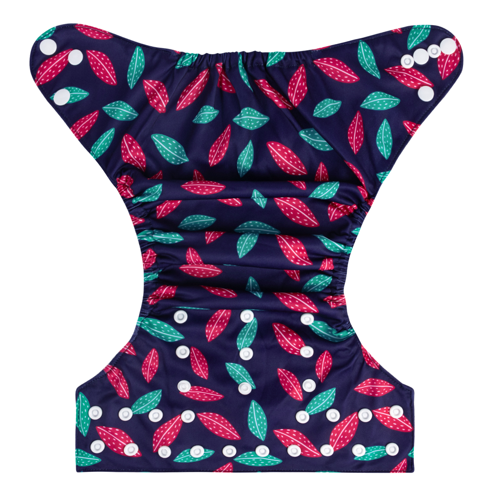 ALVABABY Print Cloth Diaper - One Size Adjustable Washable & Reusable Diaper for Babies and Toddlers (Leaf, H447A)